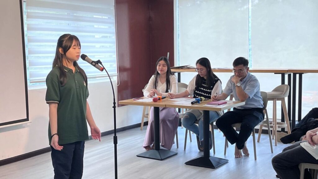 Students participating in a learning activity