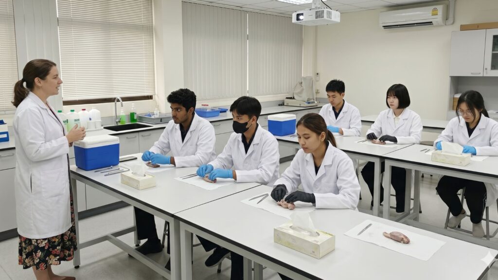 Students participating in a group activity