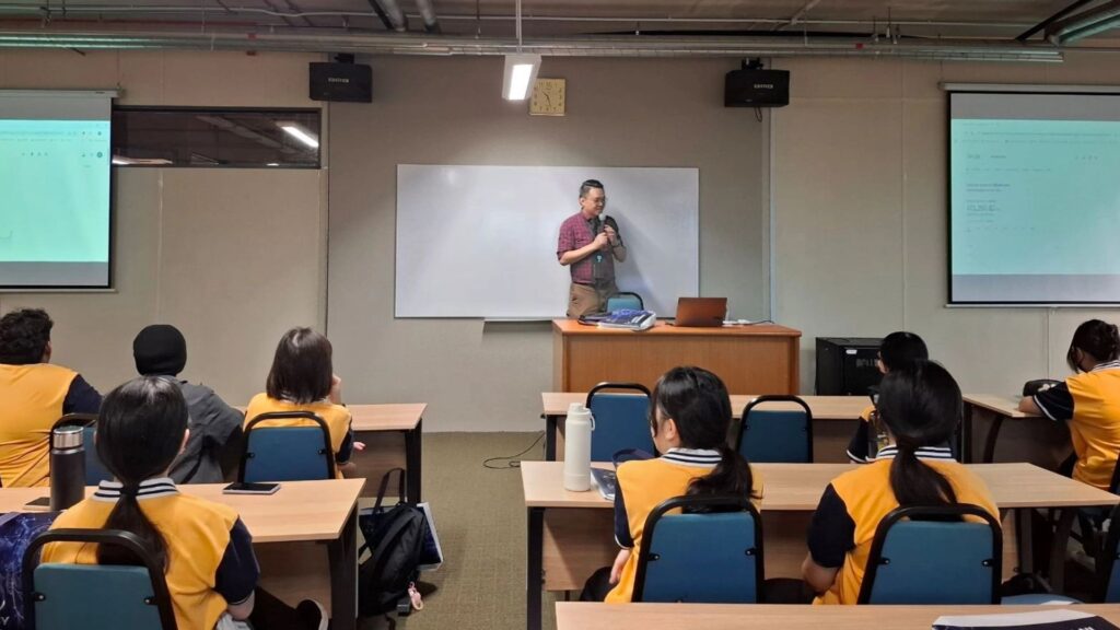 Students sharing an educational experience